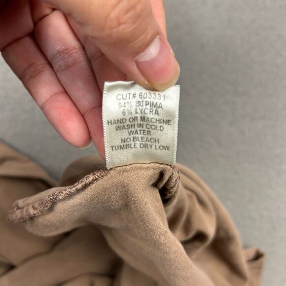 James Perse Off Shoulder Fitted Top Size 1/Small Supima Cotton Jersey Stretch - Picture 3 of 7